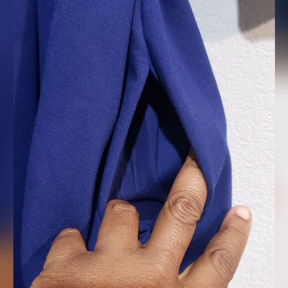 Vintage Gap Blue Box Pleated Dress Size 10 - Picture 4 of 10